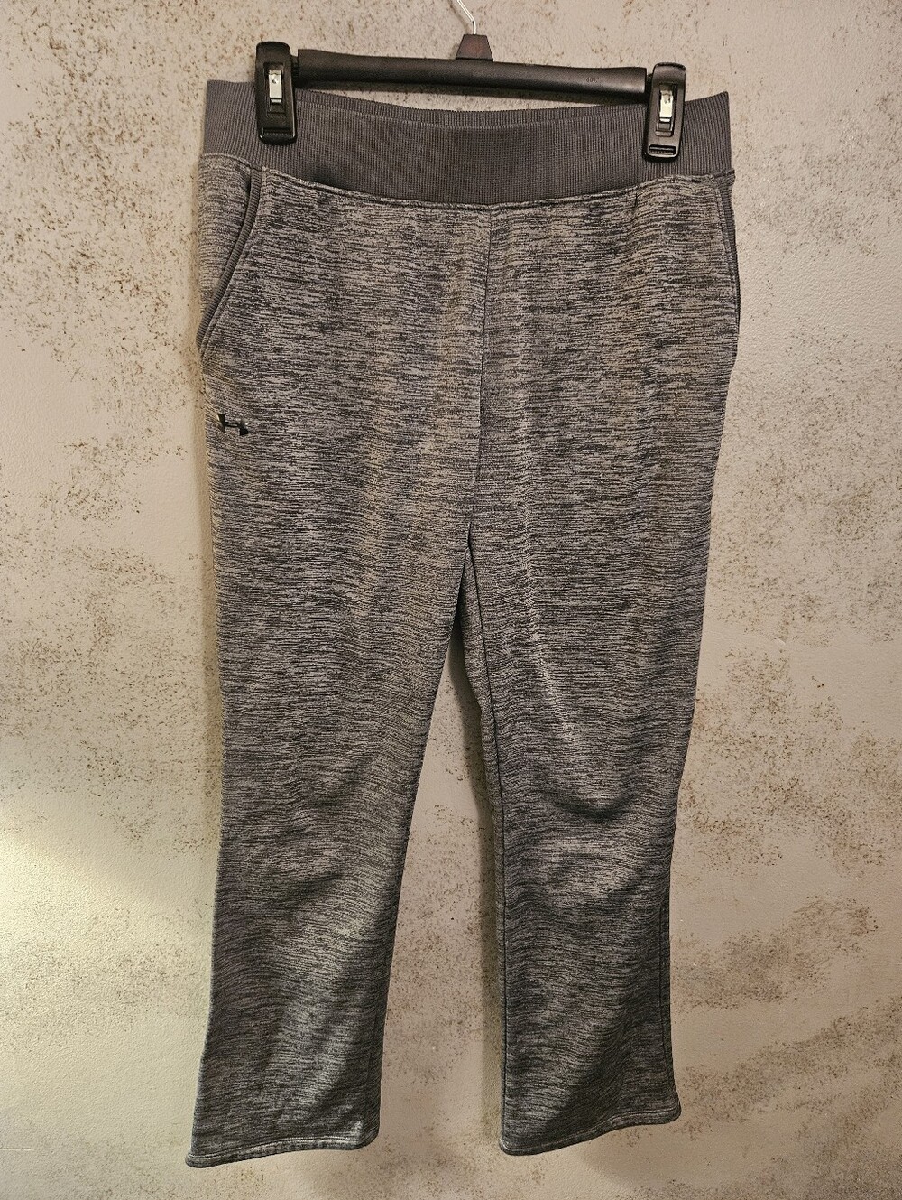 Under Armour Women Grey Straight Trousers Joggers Pants Sweatpants Sz Small